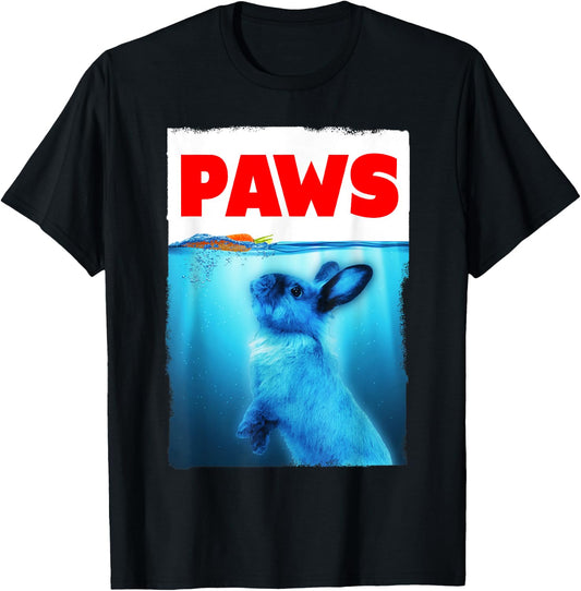 Paws Rabbit Parody Carrot Chaser T-Shirt - T-Shirt | Black