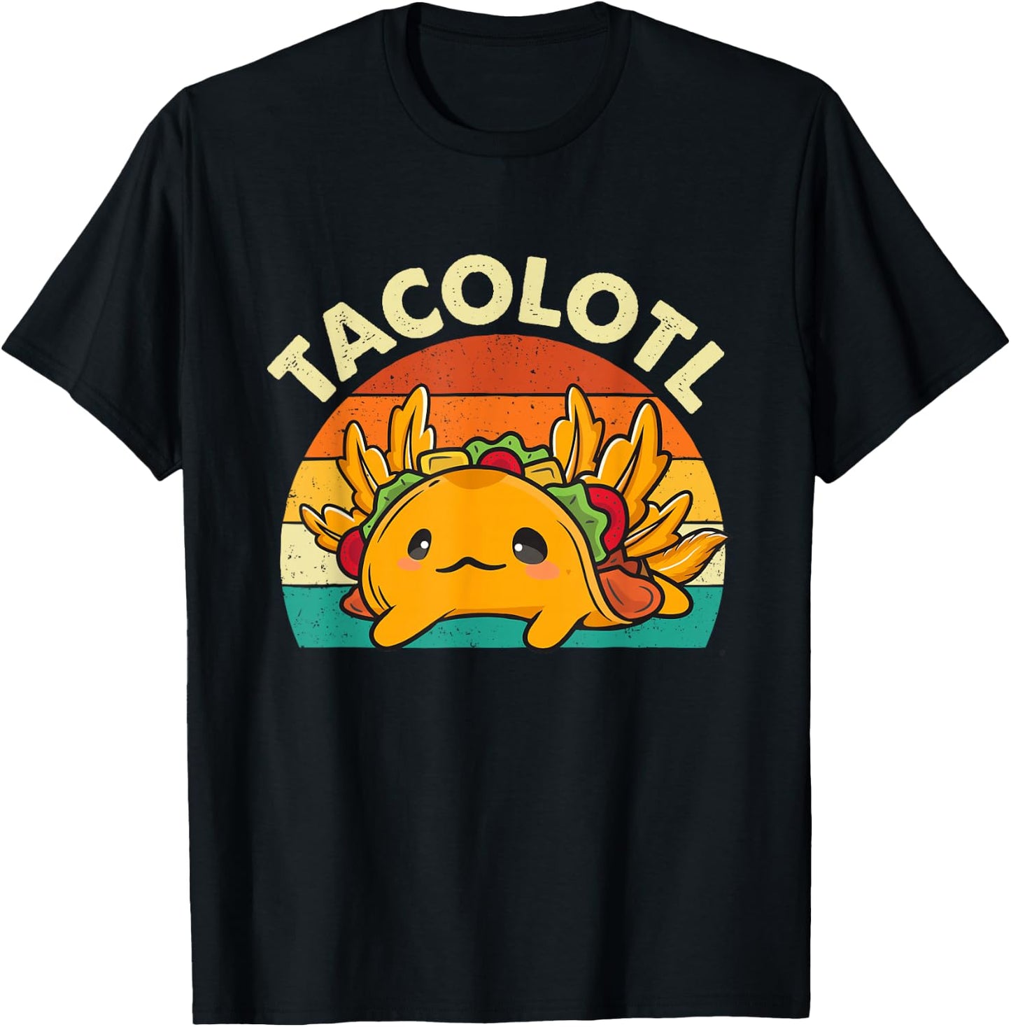 Tacolotl - Taco Lover Mexican Food Taco Tuesday T-Shirt - T-Shirt | Black