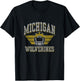 Kids University of Michigan Wolverines U of M Football Helmet T-Shirt - T-Shirt | Black