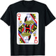 Queen Of Diamonds Playing Cards Halloween Costume Casino T-Shirt - T-Shirt | Black