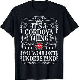 Cordova Name Its A Cordova Thing You Wouldn't Understand T-Shirt - T-Shirt | Black