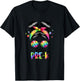 Hello Pre-K Messy Hair Bun Girl Back To School First Day T-Shirt - T-Shirt | Black