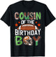 Cousin Of The Birthday Boy Game Day Football T-Shirt - T-Shirt | Black