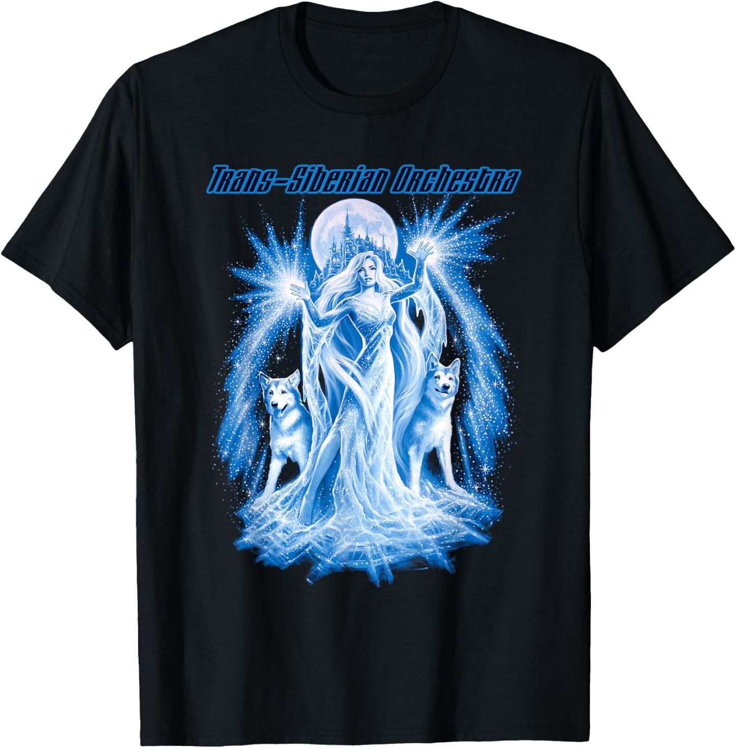 Trans-Siberian Orchestra – Logo Wolves , Blue T-Shirt - T-Shirt | Black