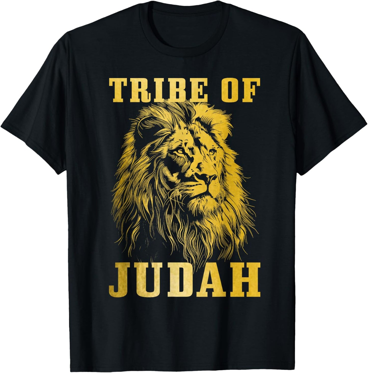 Lion Of Judah Tribe Hebrew Israelite Christian Jewish YHWH T-Shirt - T-Shirt | Black