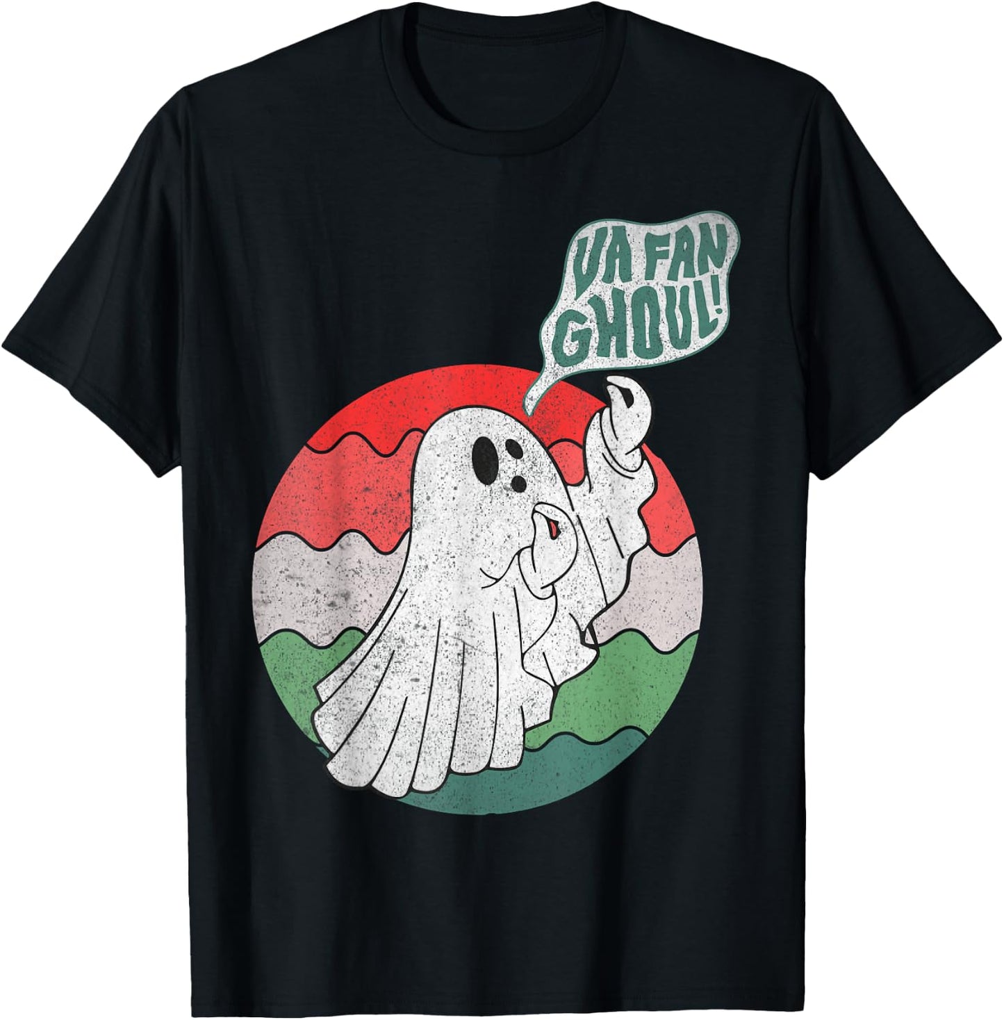 Va Fan Ghoul Ghost Italian Halloween T-Shirt - T-Shirt | Black