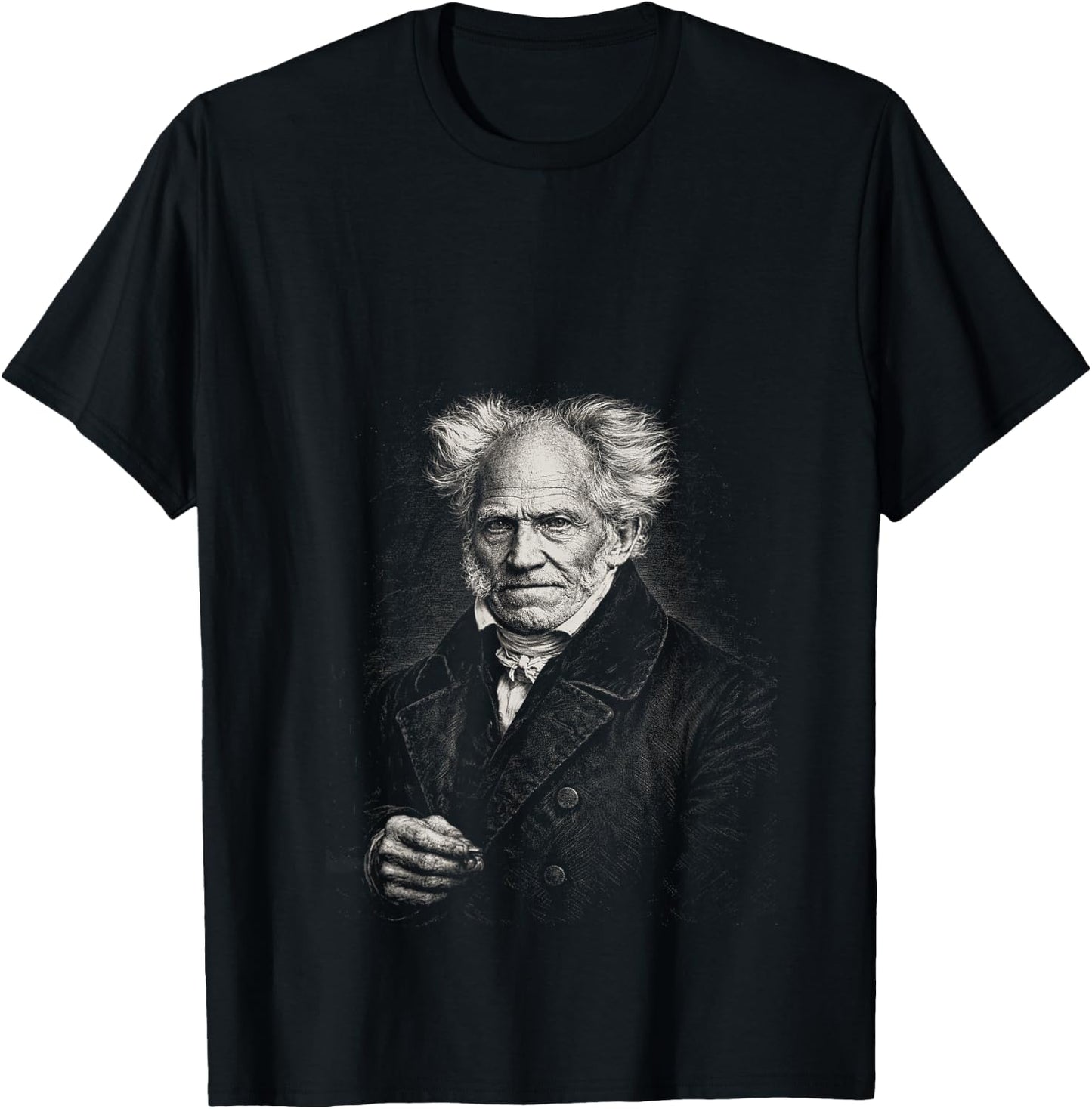 Women's Schopenhauer existentialist Philosophy V-Neck T-Shirt - T-Shirt | Black