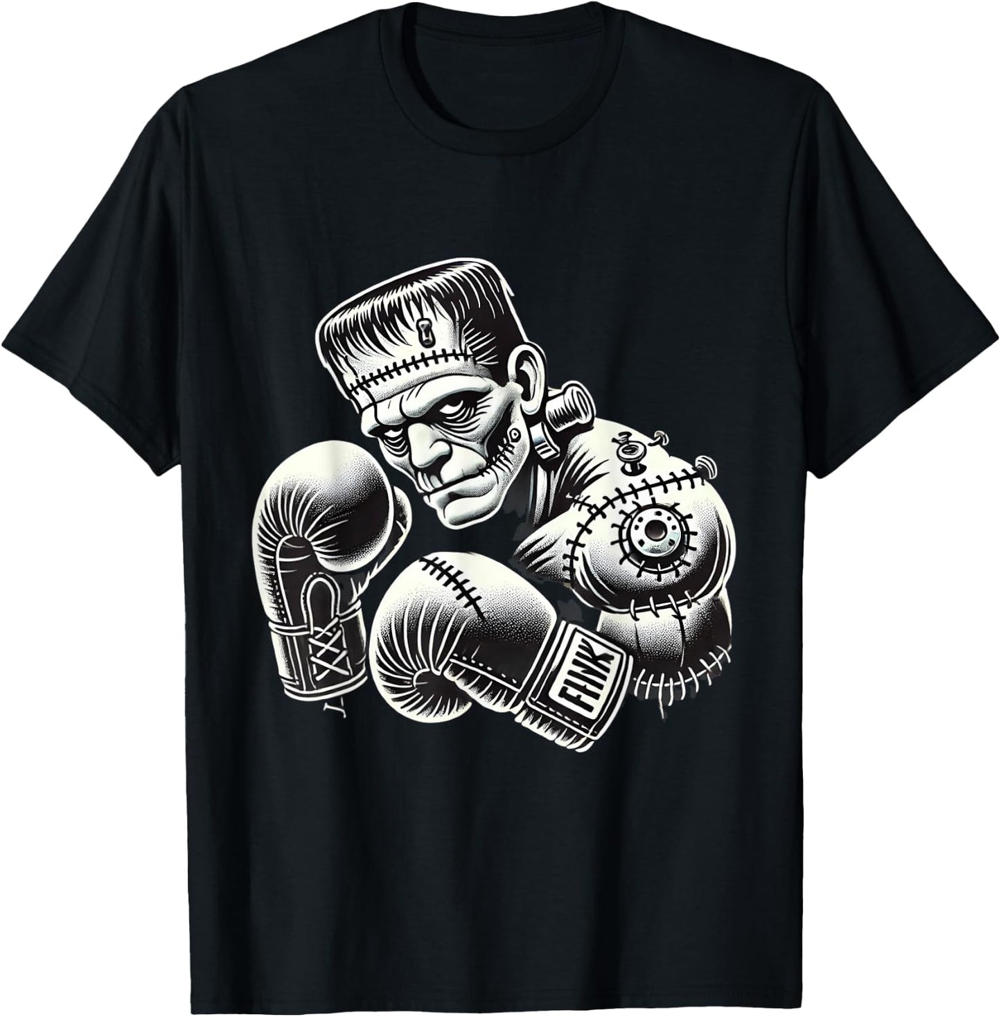 Frankenstein Boxer Funny Halloween Costume Sports Box Boxing T-Shirt - T-Shirt | Black