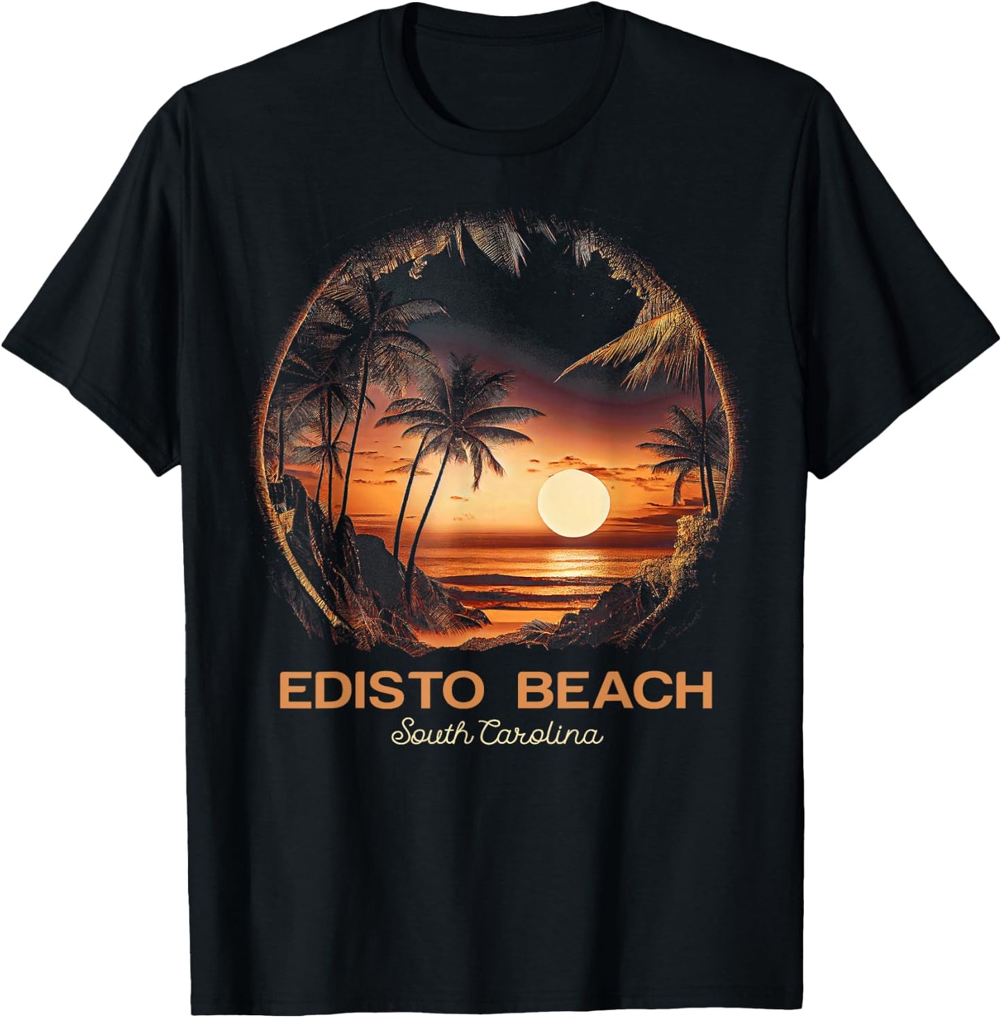 Edisto Beach South Carolina T-Shirt - T-Shirt | Black