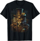Lion Lover Steampunk Lion Women's Casual - Black, Small, Short Sleeve, Regular Fit, -Kids T-Shirt - T-Shirt | Black