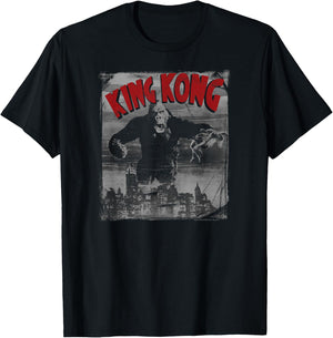 King Kong City Poster T-Shirt - T-Shirt | Black