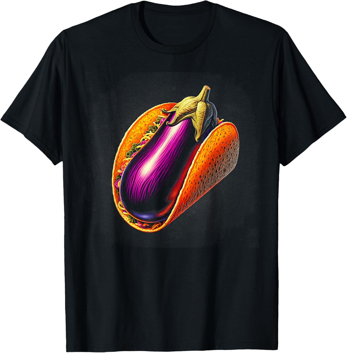 Eggplant Taco T-Shirt - T-Shirt | Black