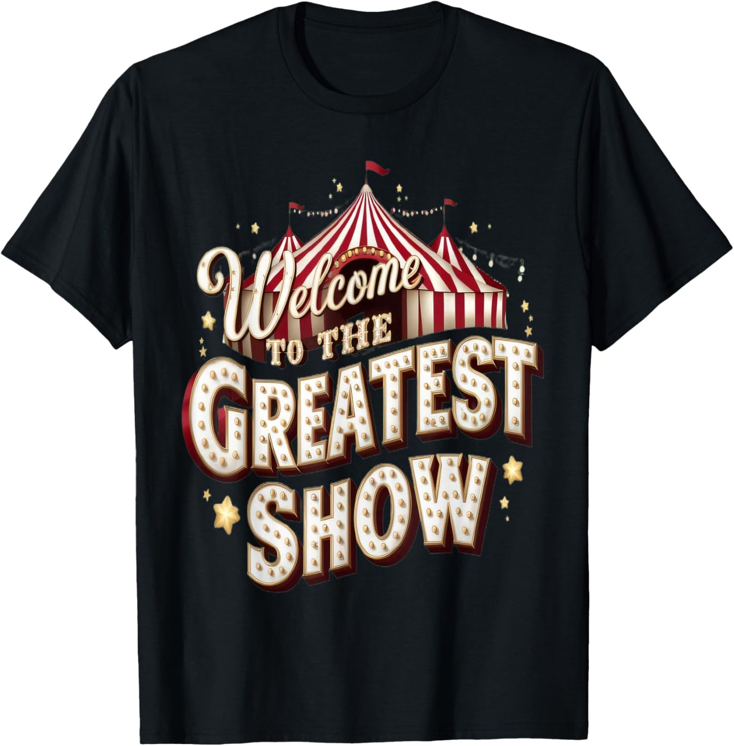 Circus Party Clown Lion Fire Ring Acrobat Funny T-Shirt - T-Shirt | Black