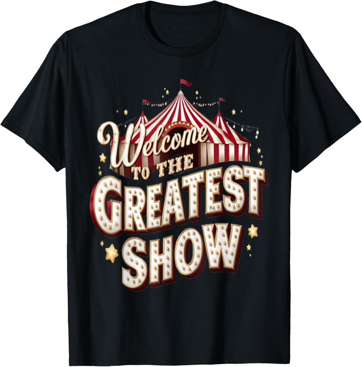 Circus Party Clown Lion Fire Ring Acrobat Funny T-Shirt - T-Shirt | Black