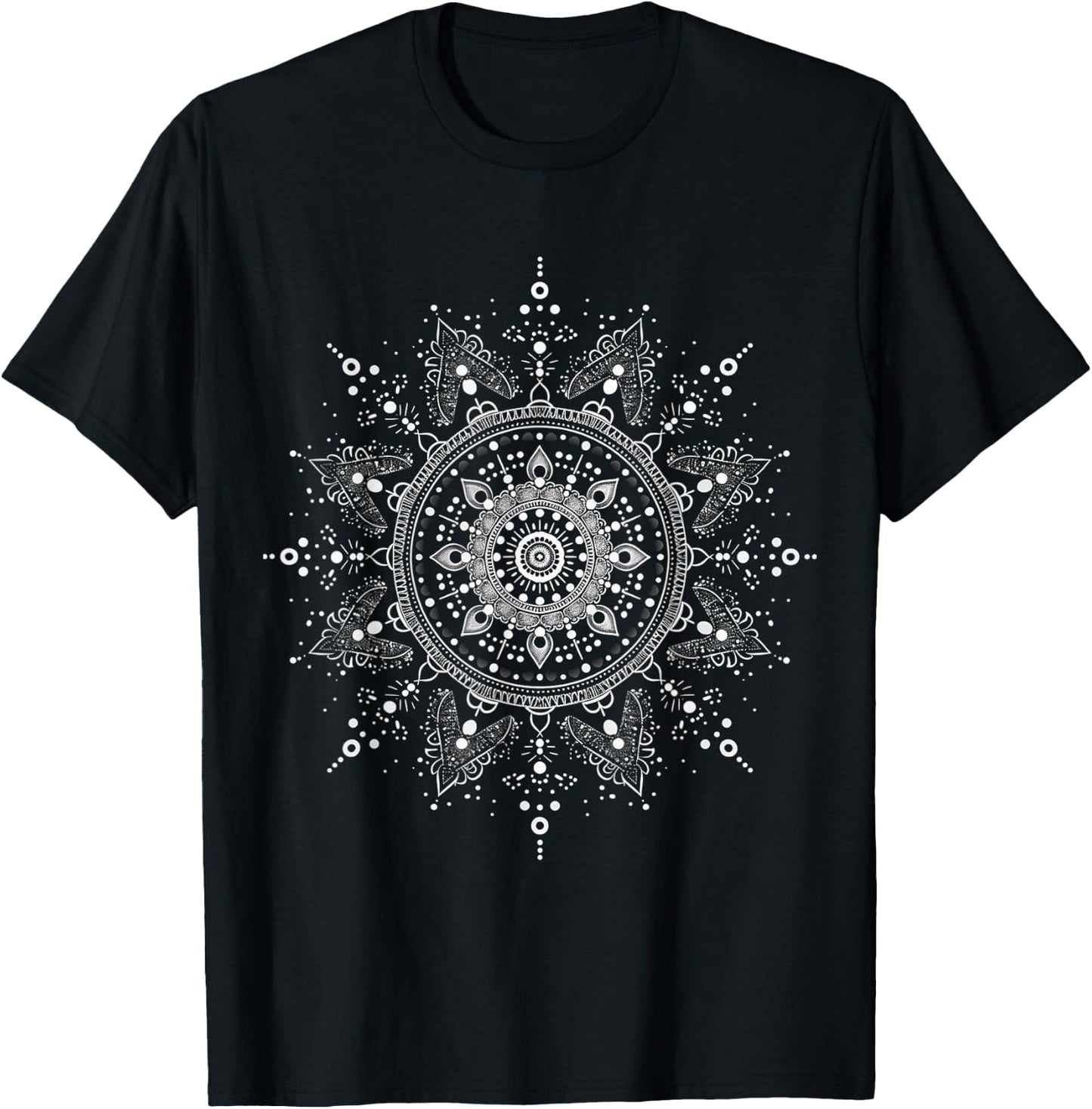 Bohemian Mandala T-Shirt - T-Shirt | Black