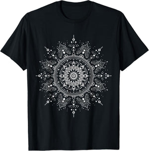 Bohemian Mandala T-Shirt - T-Shirt | Black