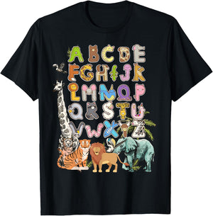 Forest Animals & Jungle Animal Idea For Kids & Animal Themed T-Shirt - T-Shirt | Black