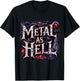 Metal As Hell Heavy Metal Music Quote T-Shirt - T-Shirt | Black