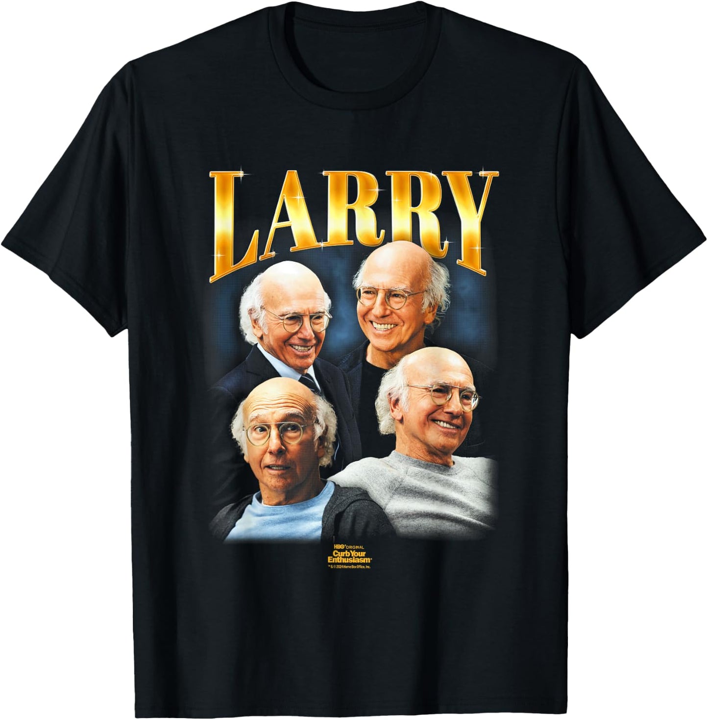 Curb Your Enthusiasm Larry's 90's Heartthrob T-Shirt - T-Shirt | Black