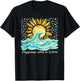 Happiness Comes in Waves Hawaii Beach Sunset Summer Vacation T-Shirt - T-Shirt | Black