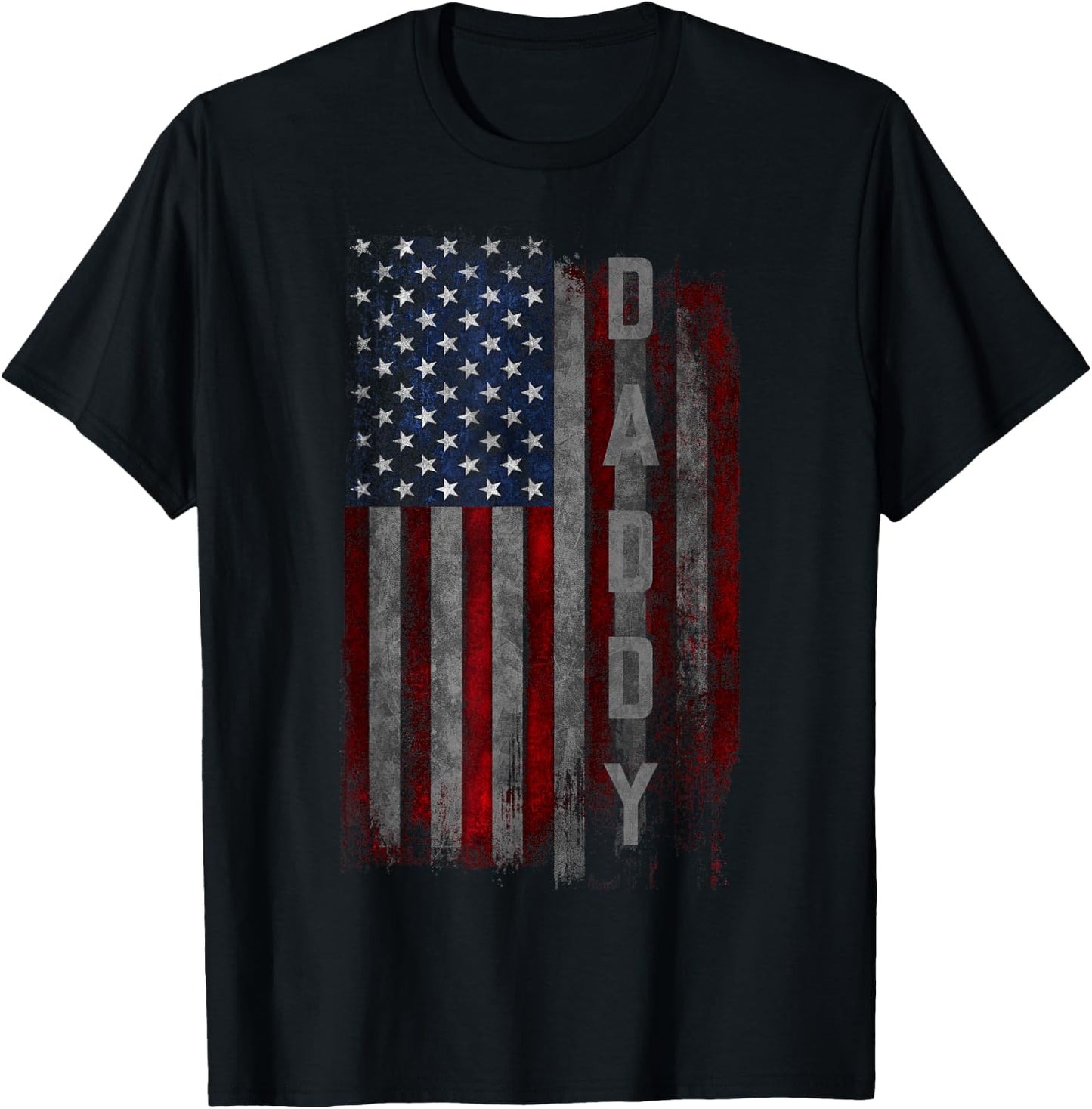 DADDY American Flag T-Shirt - T-Shirt | Black