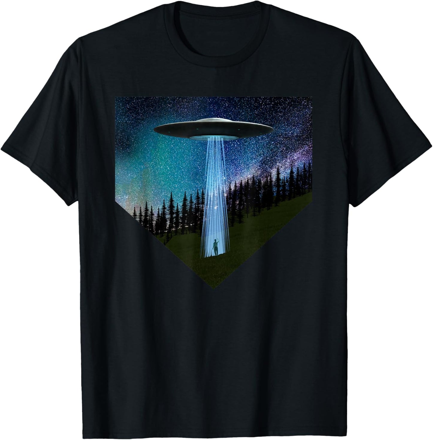 Flying Saucers Ufos Abductions Alien Conspiracies T-Shirt - T-Shirt | Black