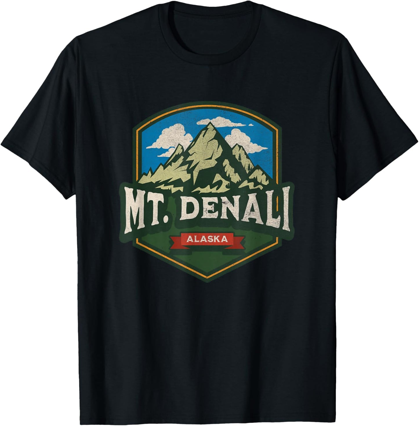 Mount Denali Souvenir / Mt. Denali T-Shirt - T-Shirt | Black