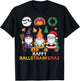 Happy Hallothanksmas Christmas Halloween Gnomes Thanksgiving T-Shirt - T-Shirt | Black