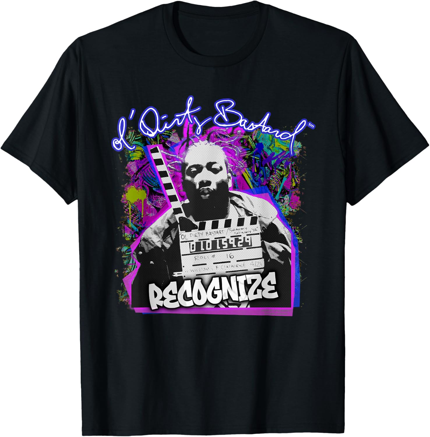 ODB Ol Dirty Ba--ard Recognize Graff Vintage Hip Hop Rap T-Shirt - T-Shirt | Black