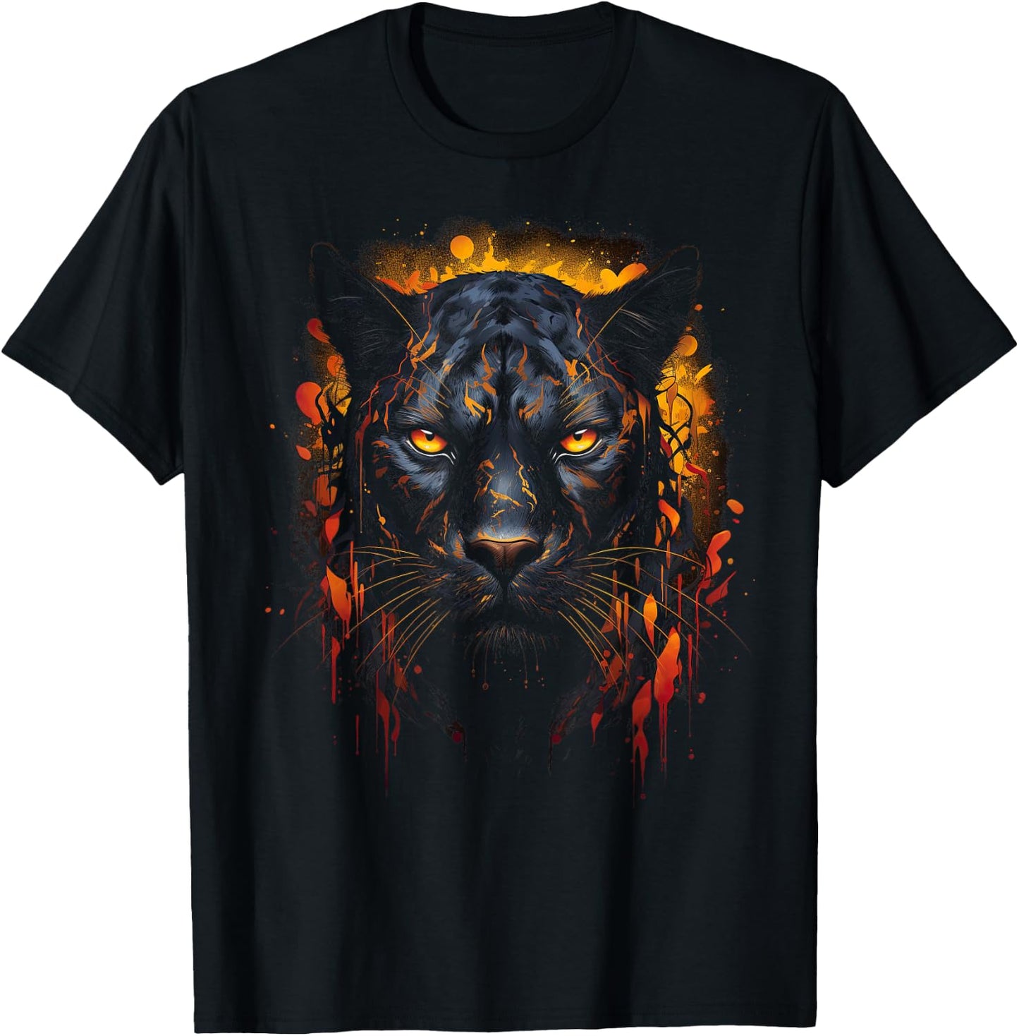 Panther with beautiful eyes black panthers T-Shirt - T-Shirt | Black