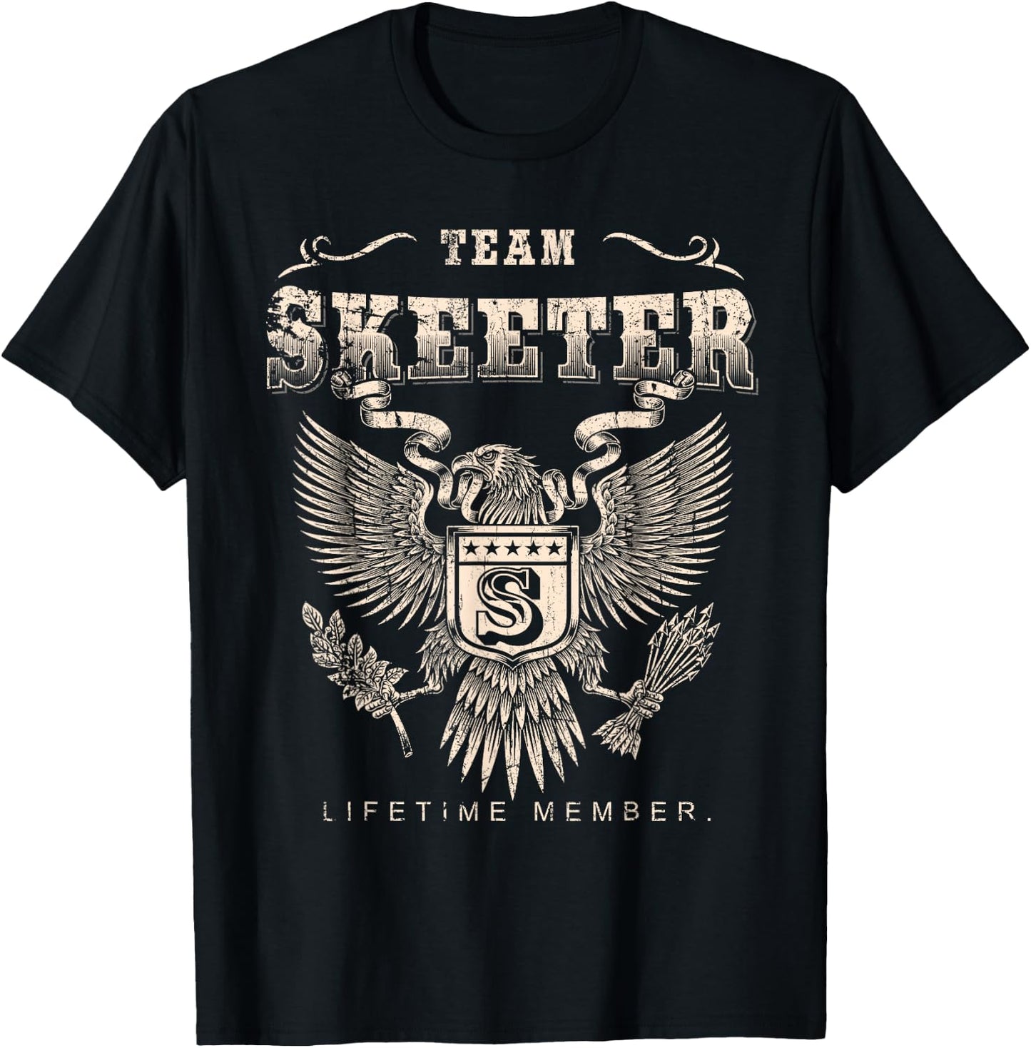 Team Skeeter Lifetime Member - Skeeter Name T-Shirt - T-Shirt | Black