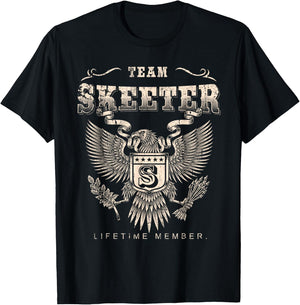 Team Skeeter Lifetime Member - Skeeter Name T-Shirt - T-Shirt | Black