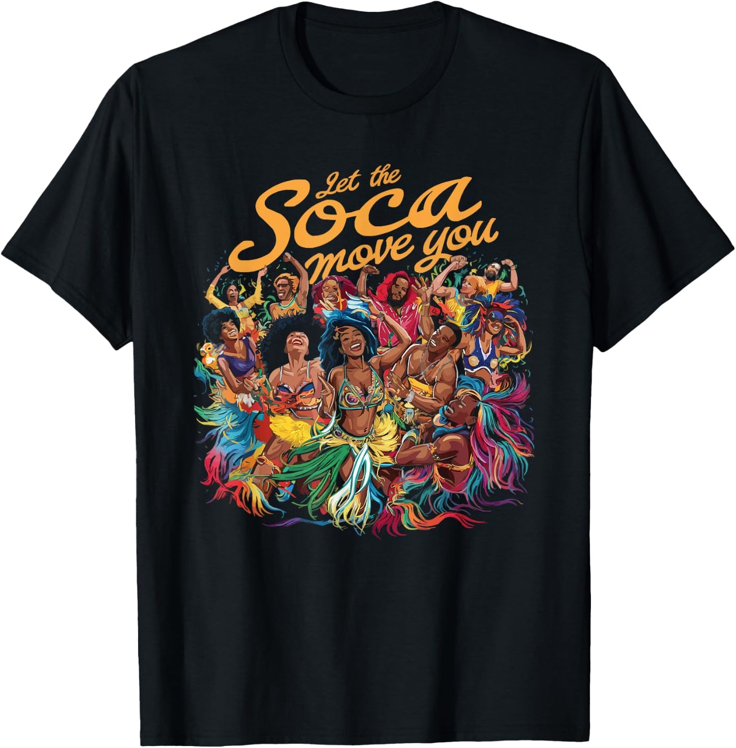 Soca Dancing Trinidad And Tobago Dancer Soca Music T-Shirt - T-Shirt | Black