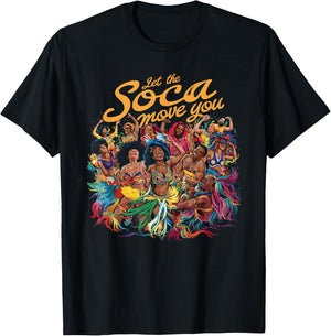 Soca Dancing Trinidad And Tobago Dancer Soca Music T-Shirt - T-Shirt | Black