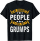 My Favorite People Call Me Grumps Vintage Fathers Day T-Shirt - T-Shirt | Black