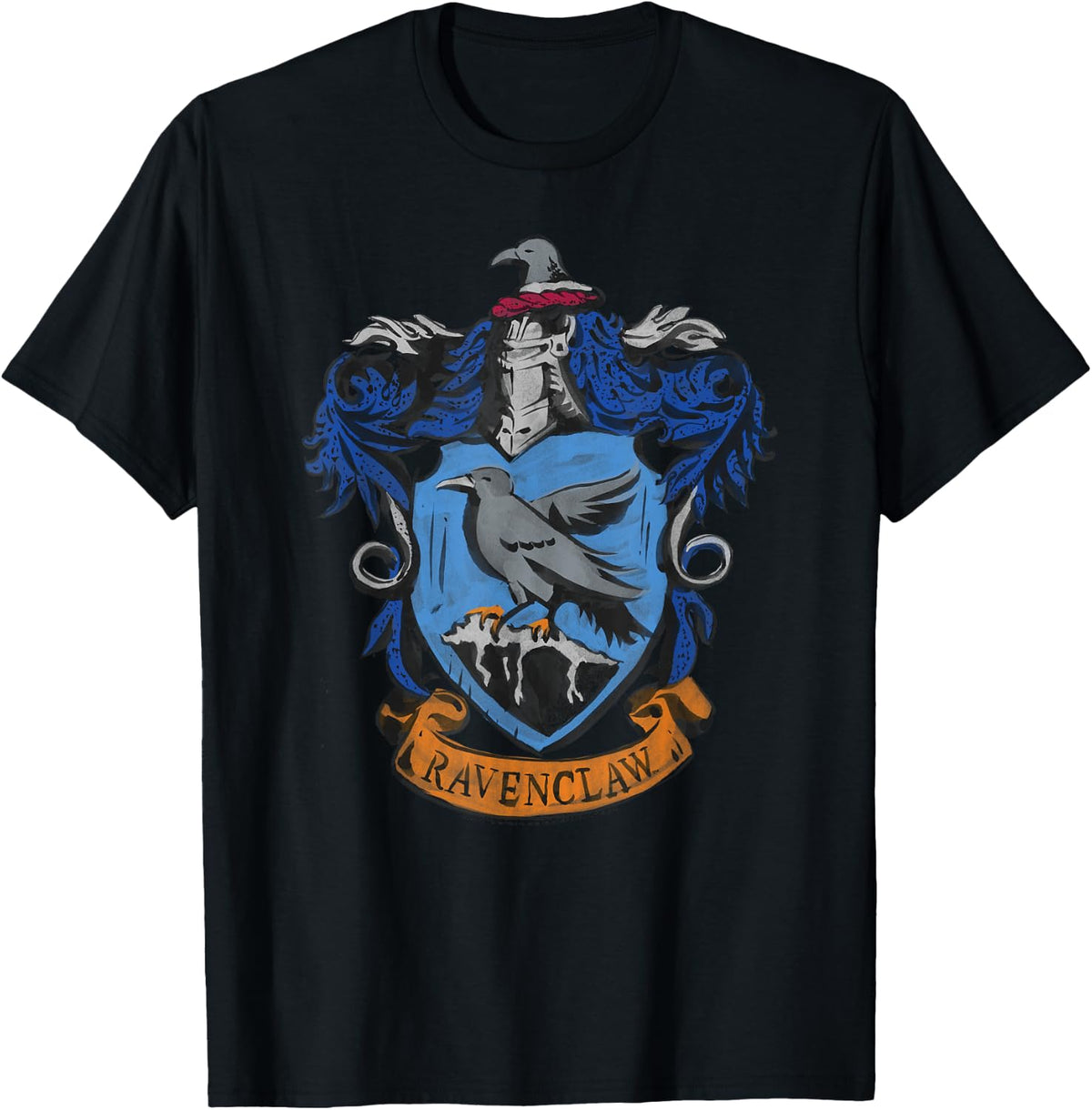 Harry Potter Drawn Ravenclaw Crest T-Shirt - T-Shirt | Black