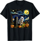 Spooky Halloween Samoyed Dog Starry Night Women Kids T-Shirt - T-Shirt | Black