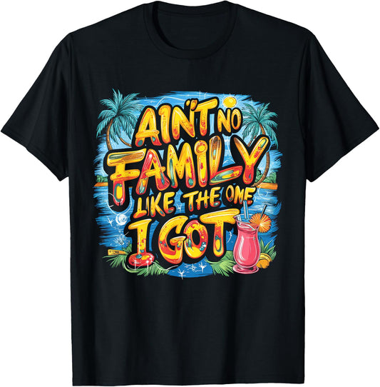 Ain't No Family Like The One I Got T-Shirt - T-Shirt | Black