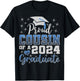 Super Proud Cousin of 2024 Graduate Awesome Family College T-Shirt - T-Shirt | Black