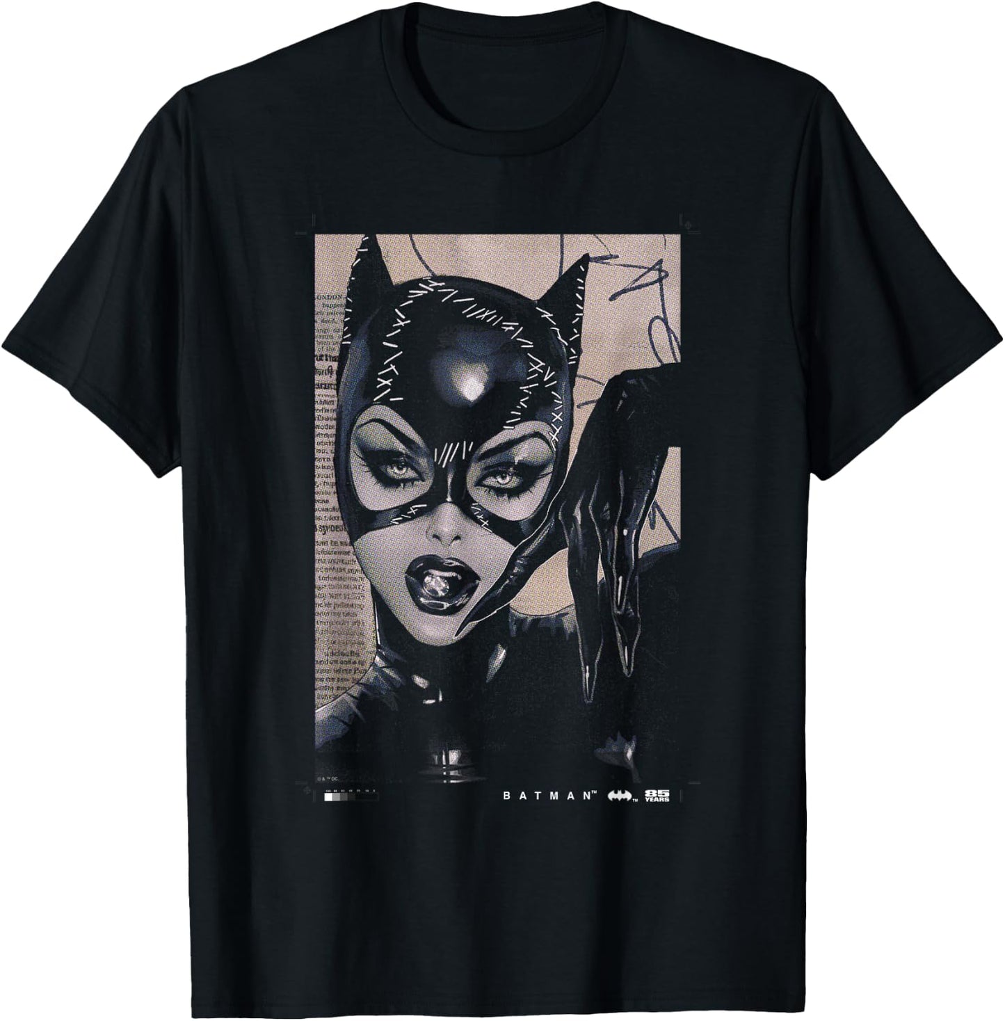 Batman Catwoman 85th Anniversary Comic Cover T-Shirt - T-Shirt | Black
