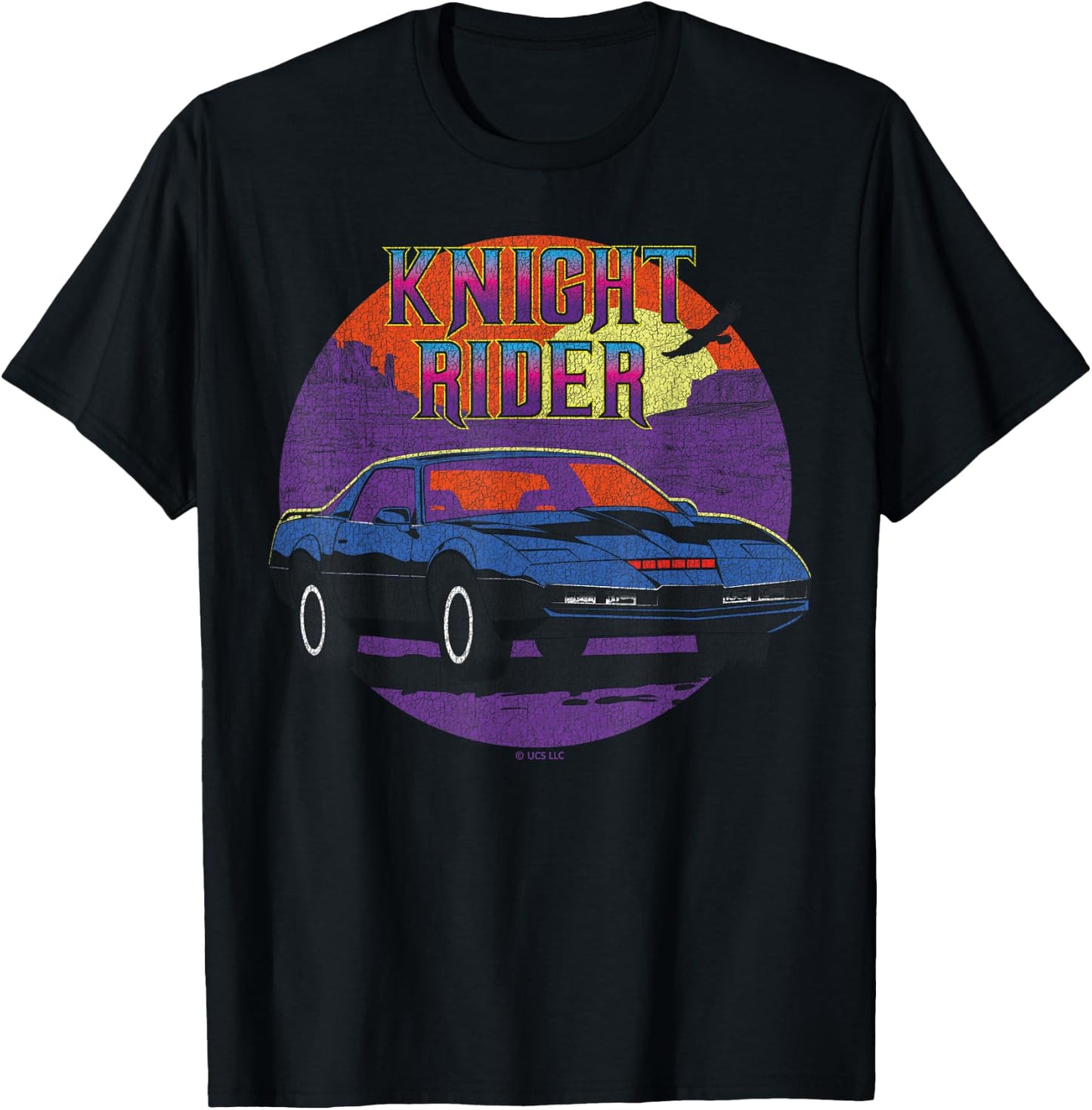 Knight Rider Retro Car Adventure Iconic T-Shirt - T-Shirt | Black