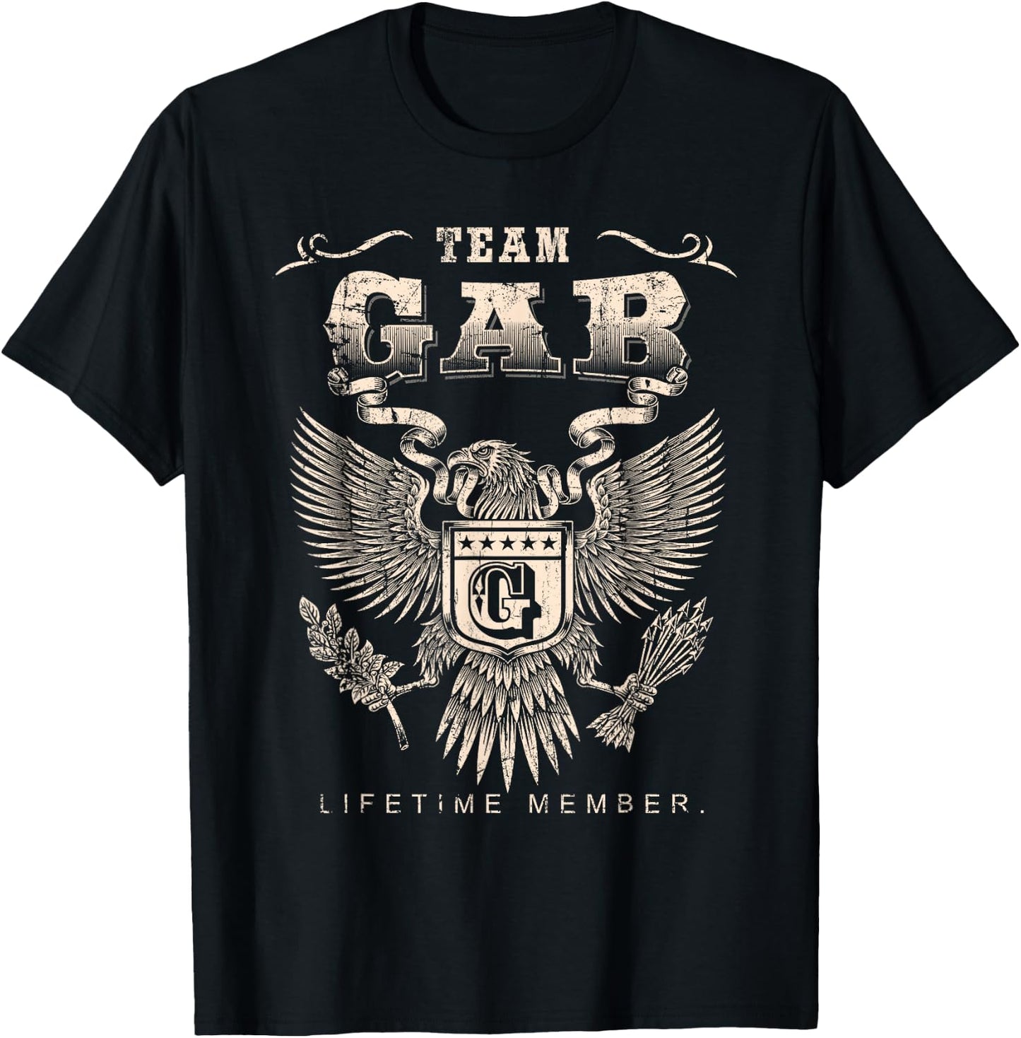 Team Gab Lifetime Member - Gab Name T-Shirt - T-Shirt | Black