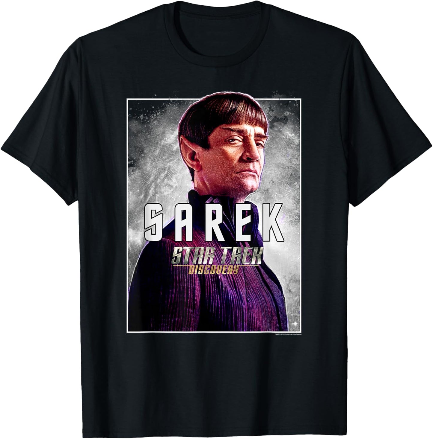 Star Trek Discovery Sarek Boxed Portrait T-Shirt - T-Shirt | Black
