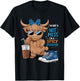 Cute Highland Cow I'm Not A Hot Mess I'm A Spicy Disaster T-Shirt - T-Shirt | Black