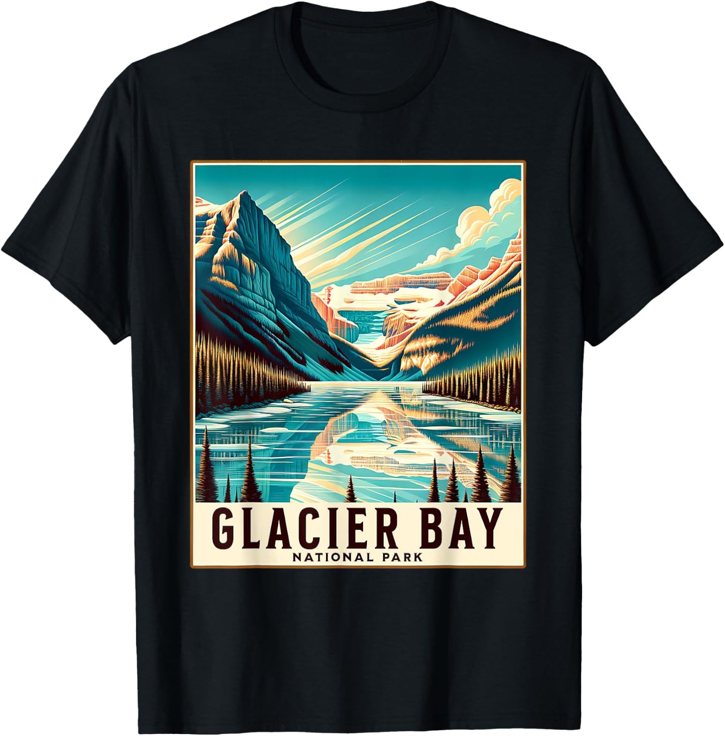 Glacier Bay National Park T-Shirt - T-Shirt | Black