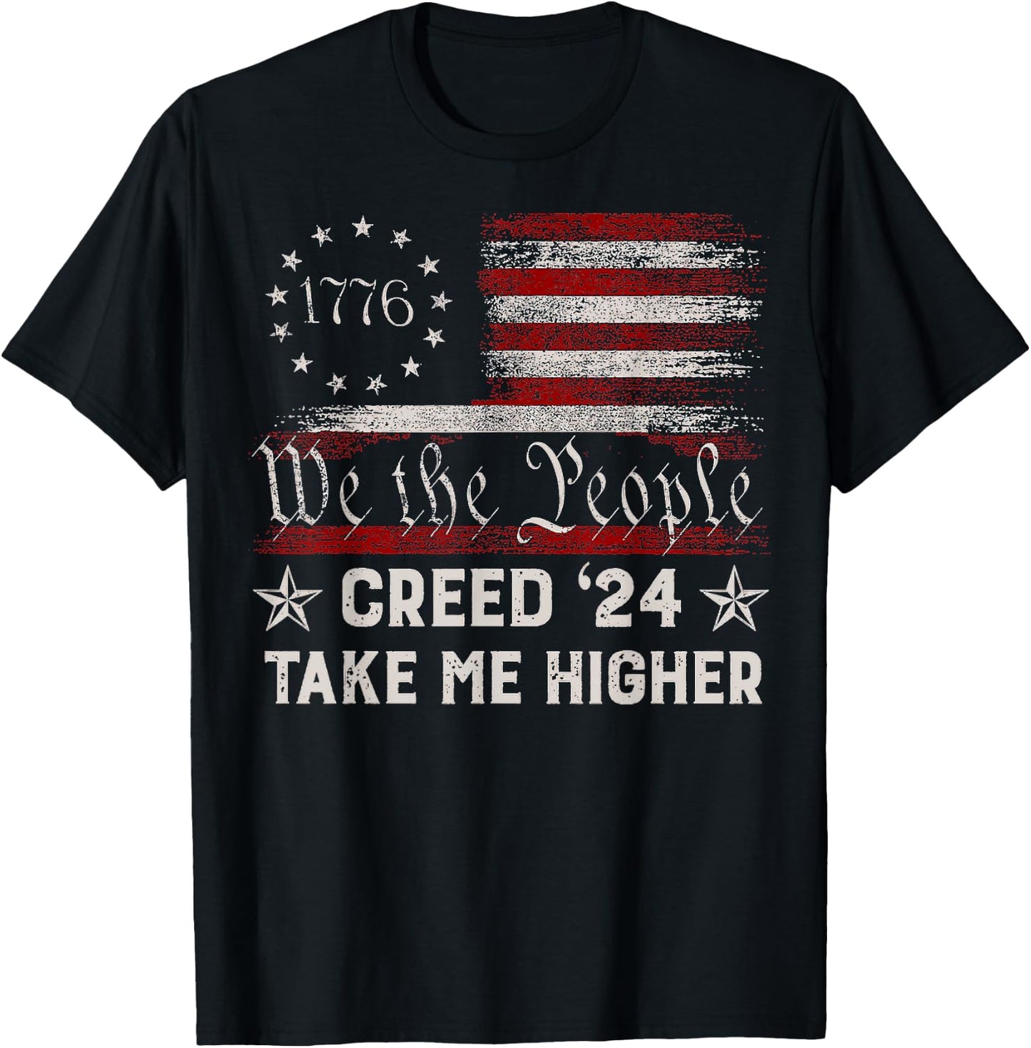 Creed 24' Take Me Higher American Flag T-Shirt - T-Shirt | Black