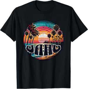 Oahu Hawaii T-Shirt - T-Shirt | Black