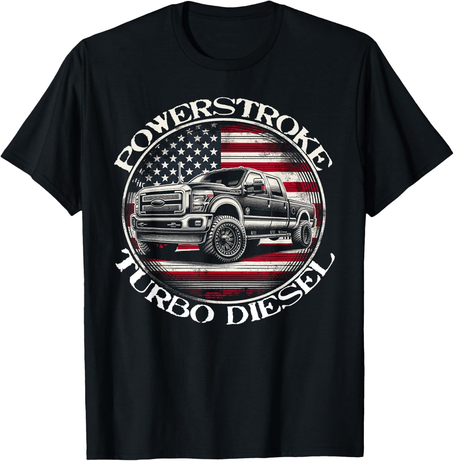 Diesel Power Stroke Coal Rolling Turbo Diesel Truck T-Shirt - T-Shirt | Black