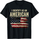 i Identify As an American Flag 4th July Independence Day T-Shirt - T-Shirt | Black