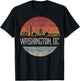Washington D.C.Vacation Cherry Blossom White House Capitol T-Shirt - T-Shirt | Black